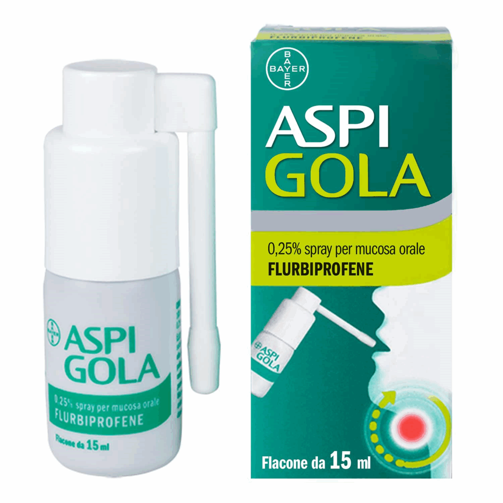 Aspi gola 0,25% spray per mucosa orale - flacone da 15 ml