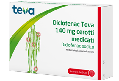 Diclofenac teva 140 mg cerotti medicati 5 cerotti medicati