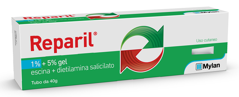 Reparil 1% + 5% gel - tubo 40 g