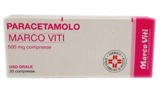 Paracetamolo marco viti 500 mg compresse - 20 compresse