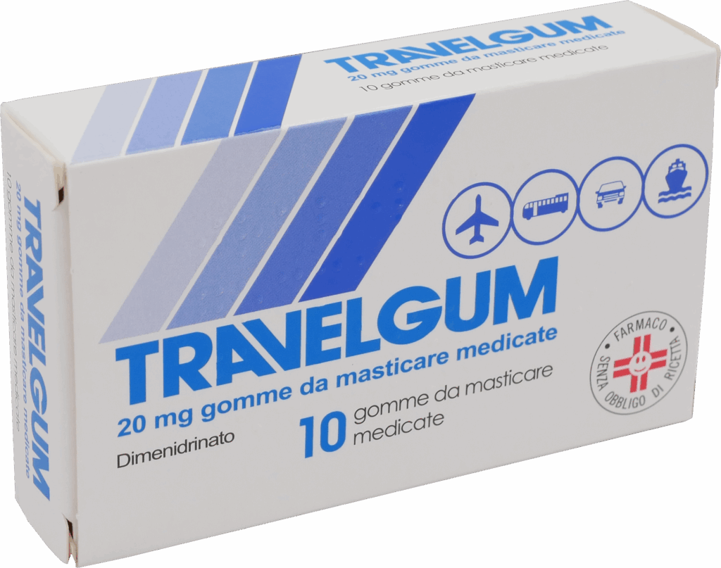 Travelgum 20 mg gomme da masticare medicate 10 gomme