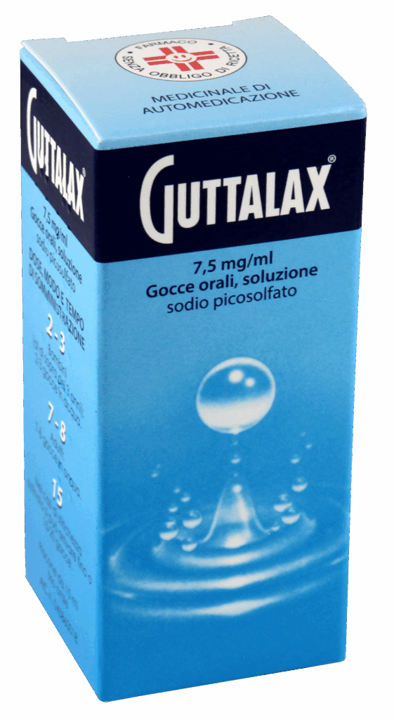 Guttalax 7,5 mg/ ml gocce soluzione orale flacone da 15 ml