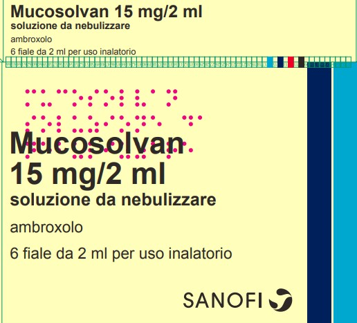 Mucosolvan 15 mg/2ml soluzione da nebulizzare - 6 fiale 2 ml