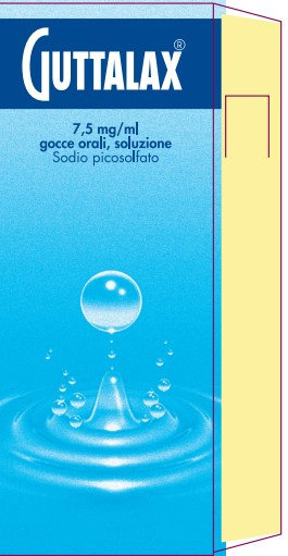 Guttalax 7,5 mg/ml gocce, soluzione orale - flacone da 15 ml