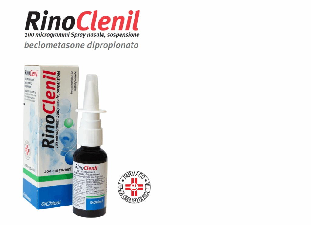 Rinoclenil 100 mcg spray nasale, sospensione - flacone 30 ml da 200 erogazioni