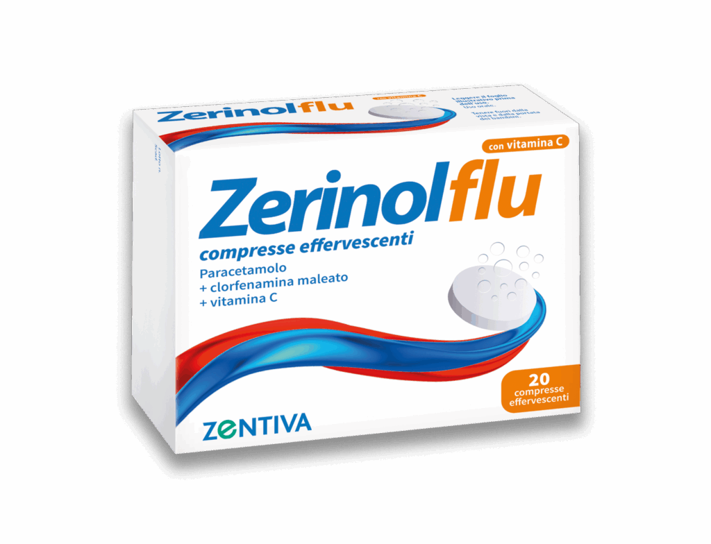 Zerinolflu compresse effervescenti 20 compresse