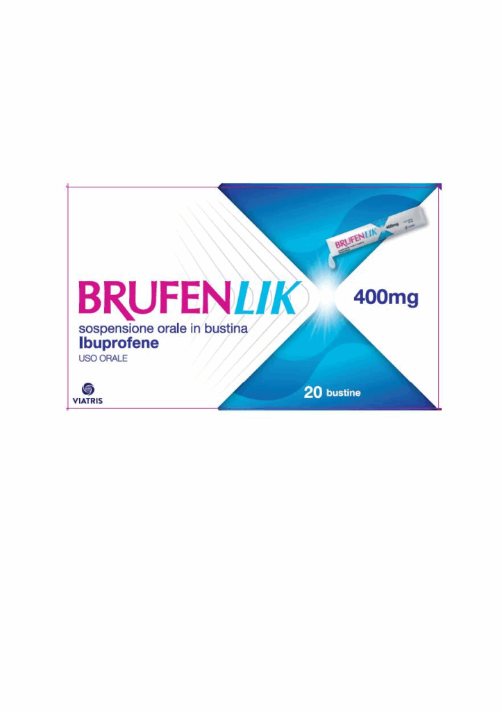 Brufenlik 400 mg sospensione orale in bustina 20 bustine in pet/al/pet/pe da 10 ml